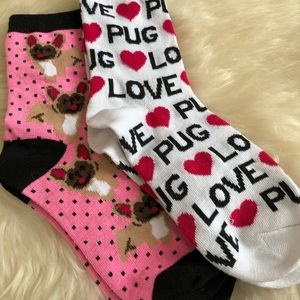 Inspired Closet Accessories - NWT 4 Pair of Cute Pug Socks Inspired Closet Accessories - NWT 4 Pair of Cute Pug Socks
